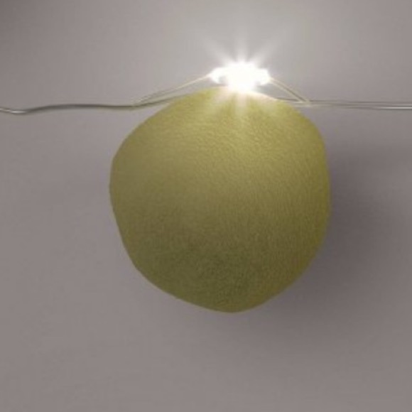 2 NWT Sets LED Fairy White Poms Bells Threshold Christmas decor lights holidays - Picture 3 of 8